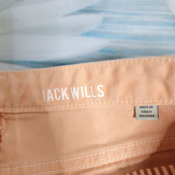 Jack Wills size uk 10 Apricot pink Denim Shorts - Picture 4 of 7